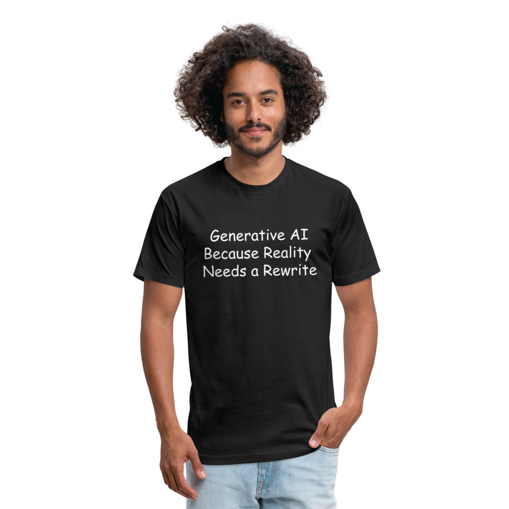 Generative AI Because Reality  Needs a Rewrite - black