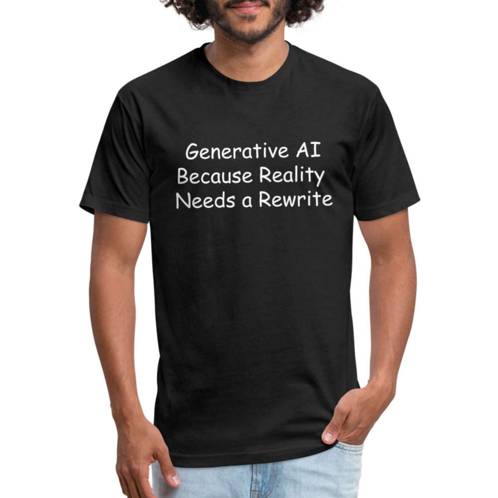 Generative AI Because Reality  Needs a Rewrite - black