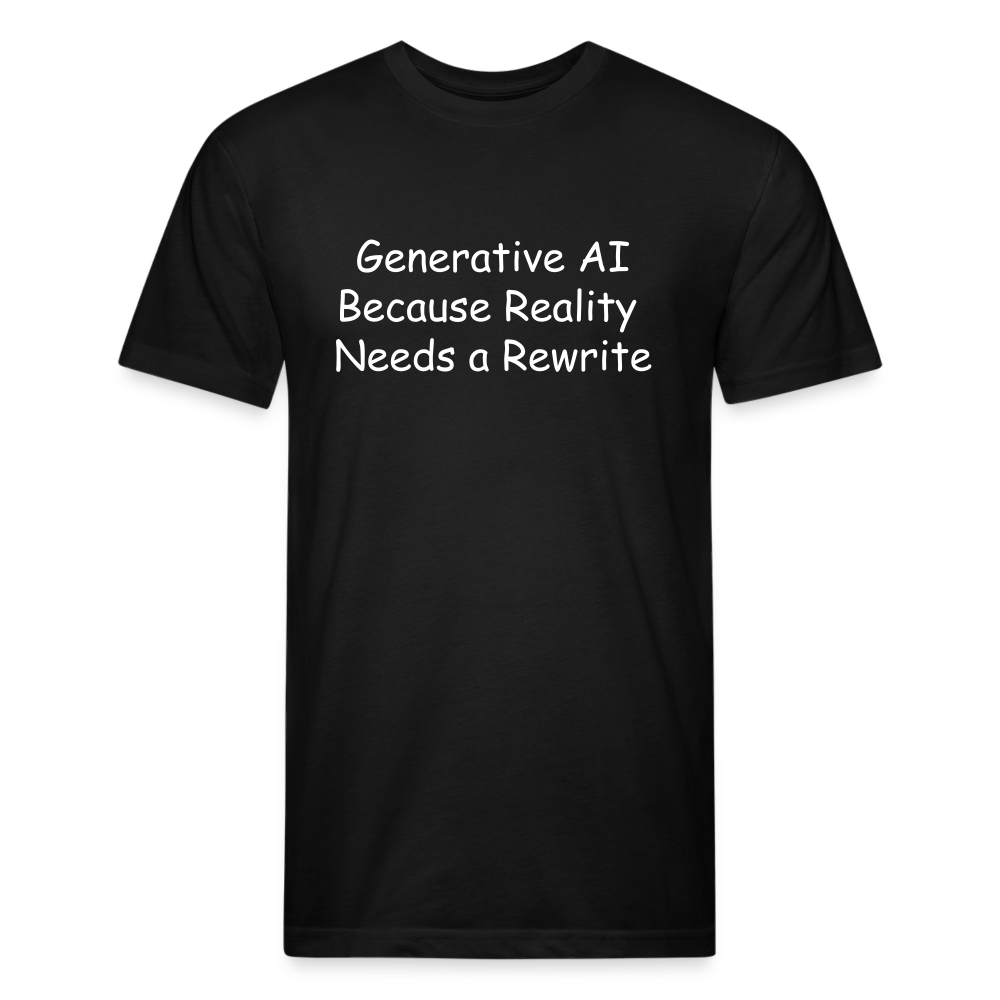 Generative AI Because Reality  Needs a Rewrite - black