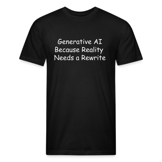 Generative AI Because Reality  Needs a Rewrite - black